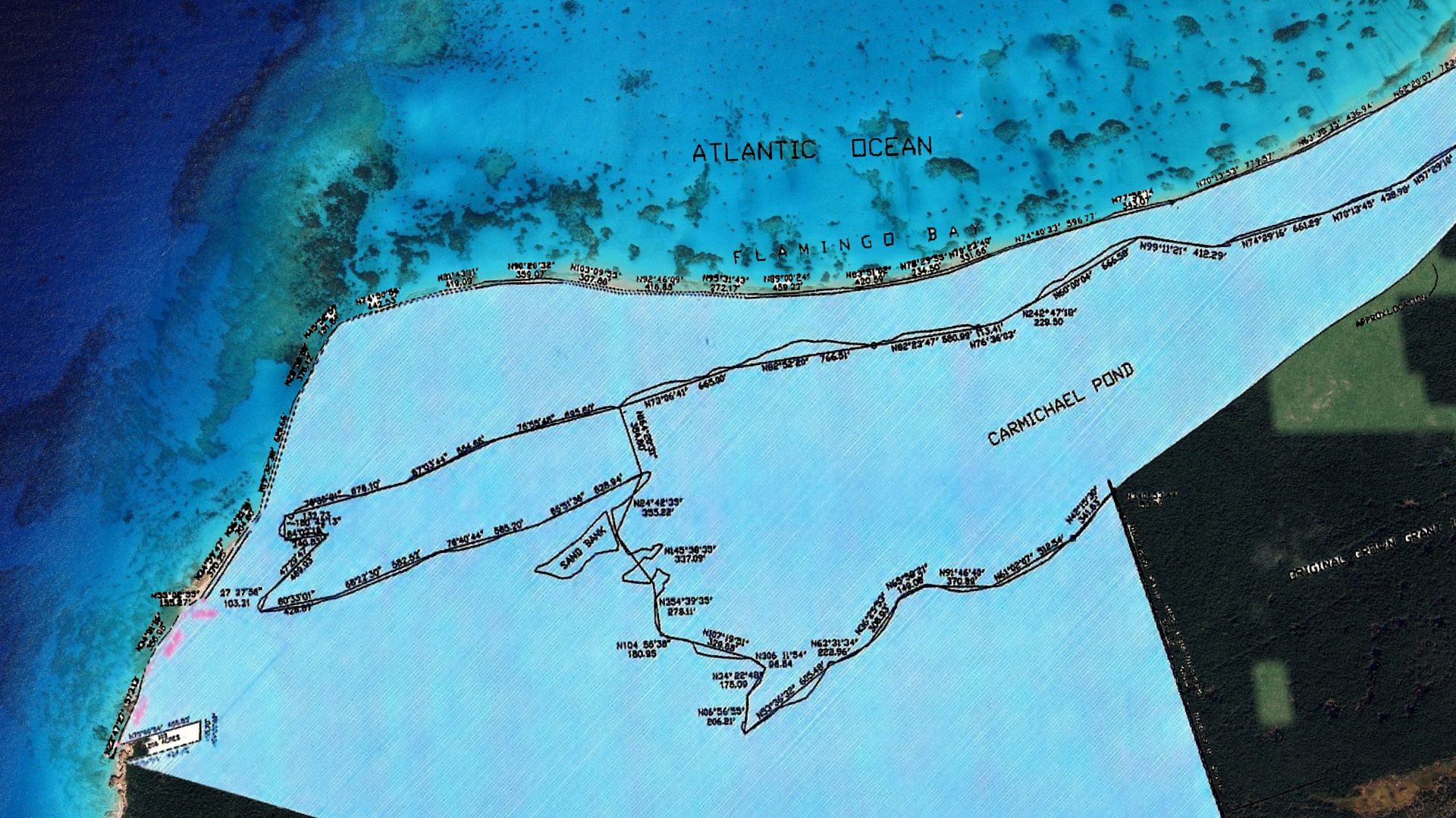 Official survey Flamingo Bay Rum Cay